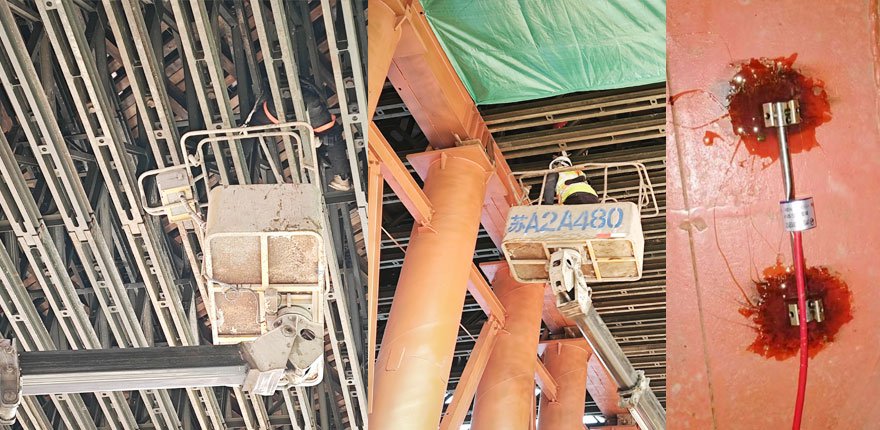 巢马铁路-钢结构支架监测项目